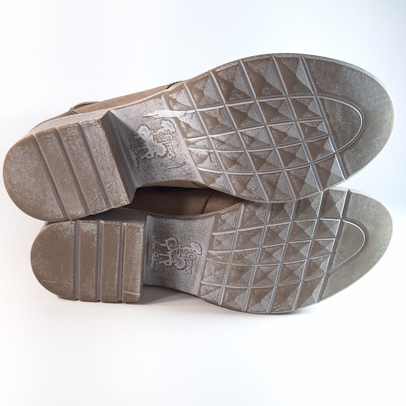 Circus By Sam Edelman Gatso Emo Faux Leather Taupe Women's Combat Boots, 9.5 - Picture 9 of 14